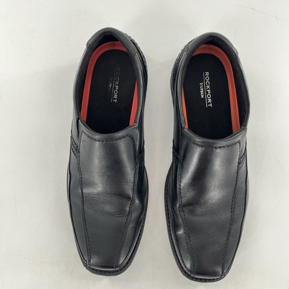 Rockport Trutech Style Leader 2 Bike Toe Slip On Mens Loafer Black 10 M - Picture 11 of 15